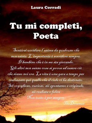 cover image of Tu mi completi, Poeta